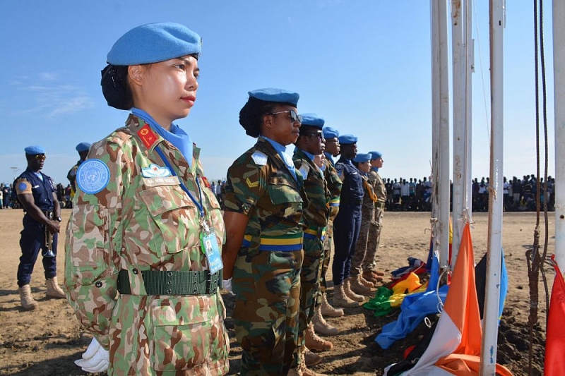 The pride of blue-beret female officers in UN peacekeeping force