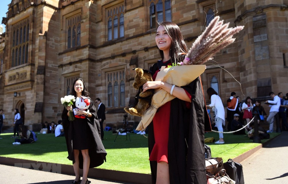 Sinh viên quốc tế tại trường đại học ở Sydney, Australia. (Nguồn: AFP/TTXVN)