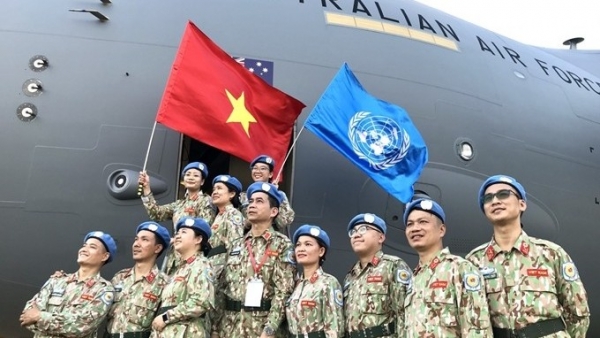 Viet Nam’s flag flies at United Nations peacekeeping missions