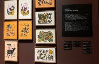 vietnamese and hungarian contemporary paintings on display