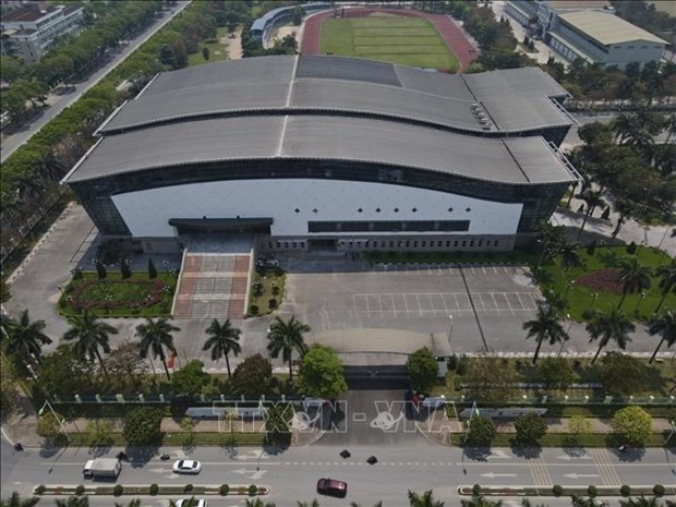 Hanoi Athletics Palace with a capacity of 3000 seats will host fencing competition and the closing ceremony of the 31st SEA Games. (Photo: VNA)