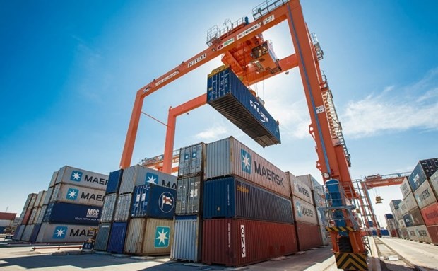 Dinh Vu inland container depot in Quang Binh. (Photo: VNA)