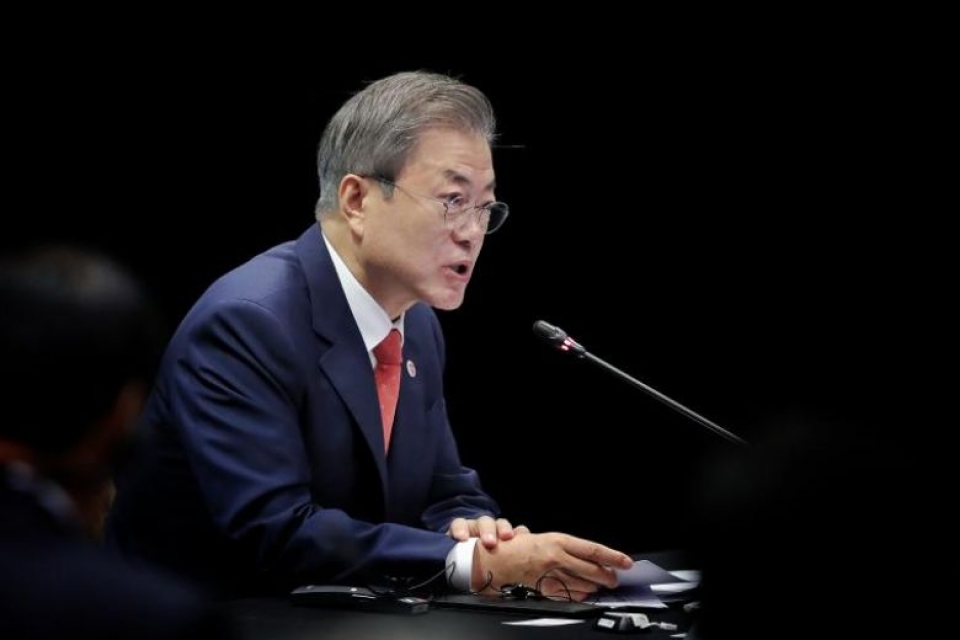 korean president affirms role of cooperation with asean