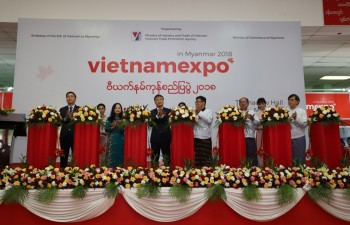 Vietnam Expo 2018 opened in Yangon, Myanmar