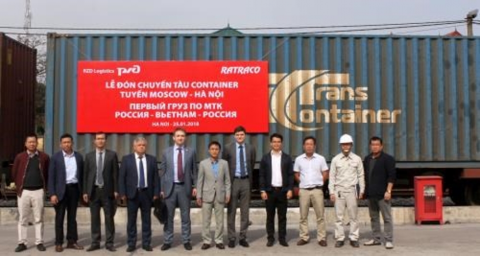 first container train links russia and vietnam