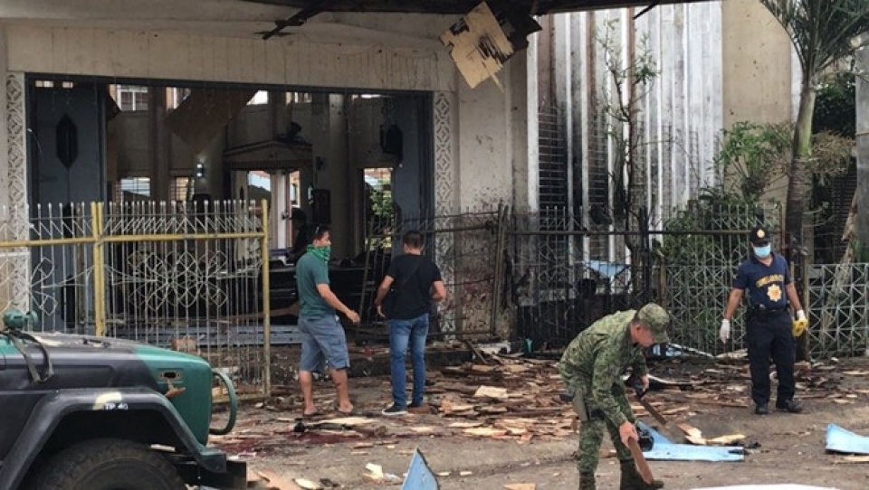 condolences sent to philippines over terror bombings