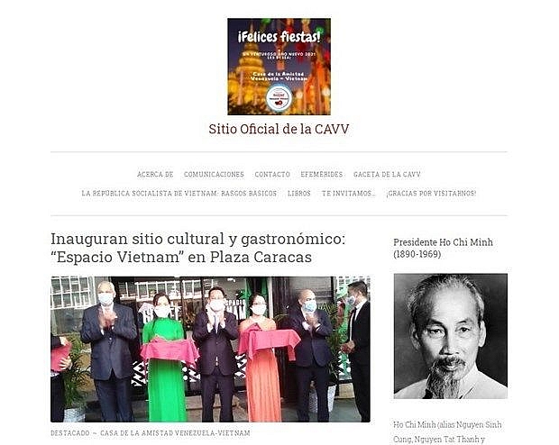 Venezuela – Vietnam Friendship Association’s e-portal makes debut