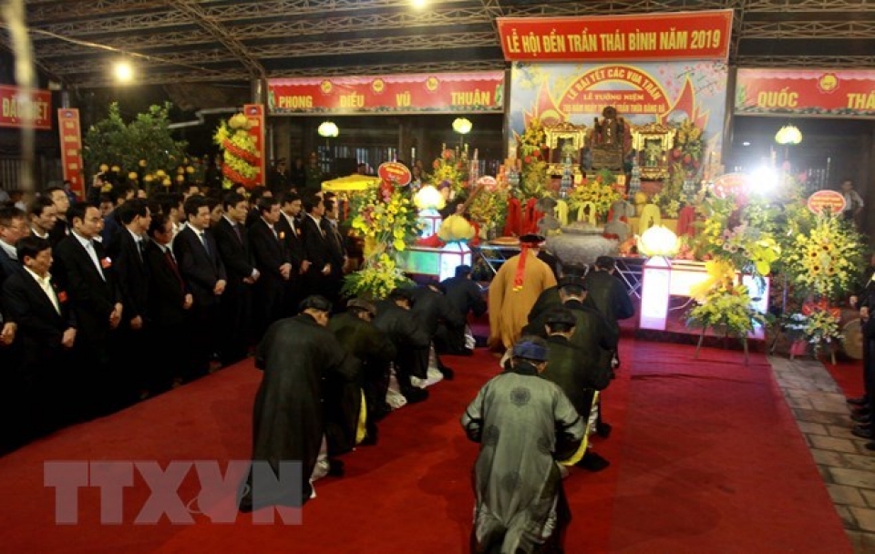 Tran Temple Festival opens in Thai Binh tran temple festival opens in thai binh