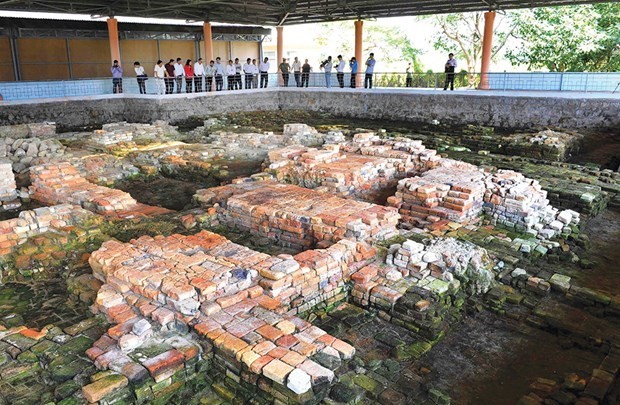 An excavation site of the Oc Eo - Ba The special national relic site in An Giang province (Photo: baoangiang.com.vn)