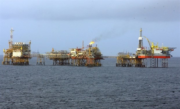 A drilling rig of Vietsovpetro at the Bach Ho oil field (Photo: VNA)