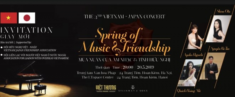 vietnam japan friendship concert to take place in ha noi