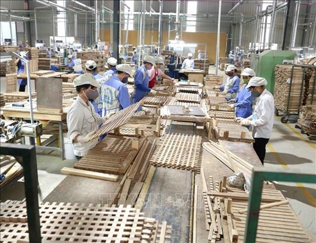 Vietnam's wood industry seeks to ensure self-sufficiency in domestic materials.  - Illustrative image (Photo: VNA)