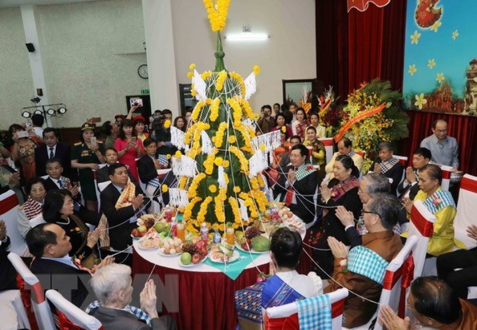 lao traditional new year celebrated in ha noi