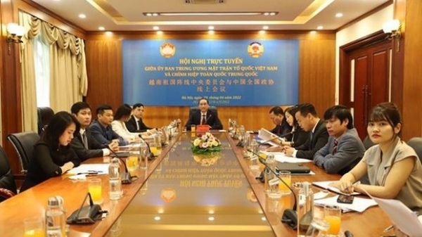 Vietnamese, Chinese front organisations co-chaired a teleconference