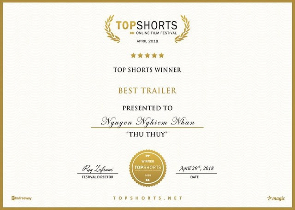 vietnamese wins top shorts film awards