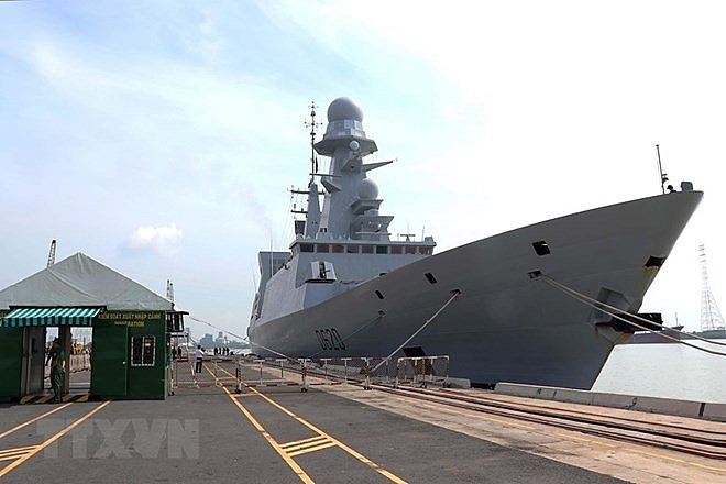 French naval anti-air frigate Forbin visits HCM City french naval anti air frigate forbin visits hcm city