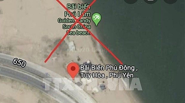 google maps removes wrongful information about beach in vietnams phu yen province