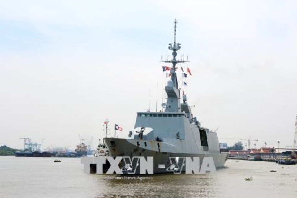 frances naval ships visit ho chi minh city