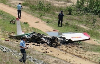 Military training aircraft crashes, two killed