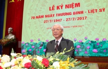 Party chief: Nation keeps in mind sacrifices of revolutionary contributors