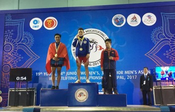 Vietnam wins 25 medals at Asian weightlifting champs
