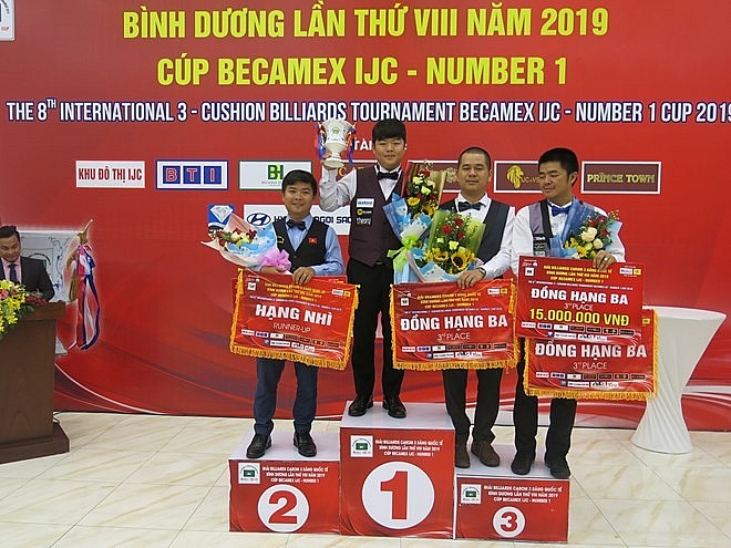 vietnamese cueist finishes second at intl 3 cushion billiards tournament