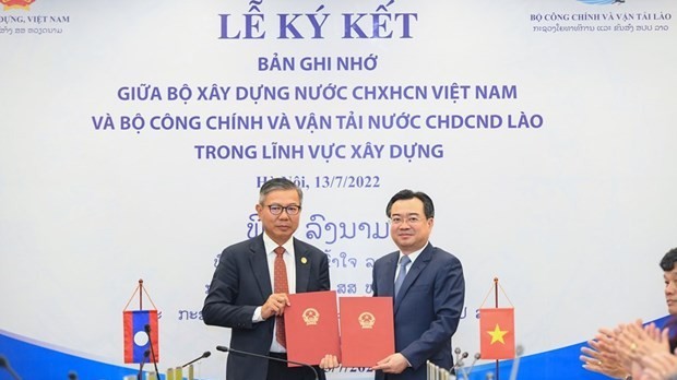 Vietnam, Laos boost collaboration in construction