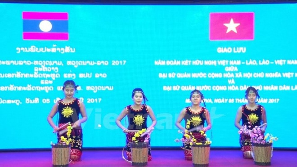 art performance marks vietnam laos diplomatic ties
