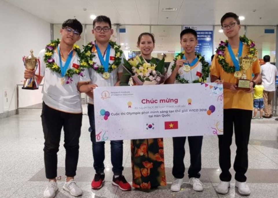vietnamese students earn big at invention creativity olympic 2018