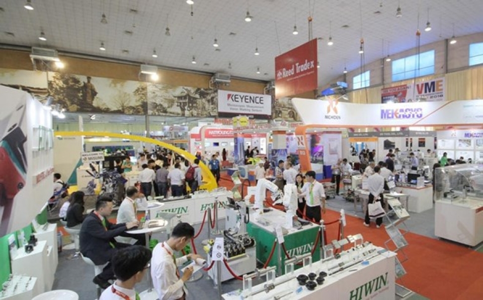 vietnam manufacturing expo 2018 underway in ha noi
