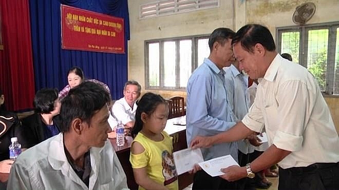 tien giang raises over 430000 usd for aodioxin victims in 7 months