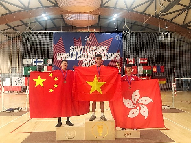 vietnam win three golds at shuttlecock world championships 2019