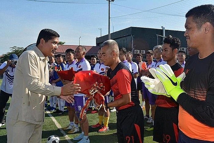 cambodia friendly football tournament to boost relations