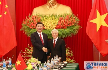 Party chiefs Nguyen Phu Trong, Xi Jinping hold talks