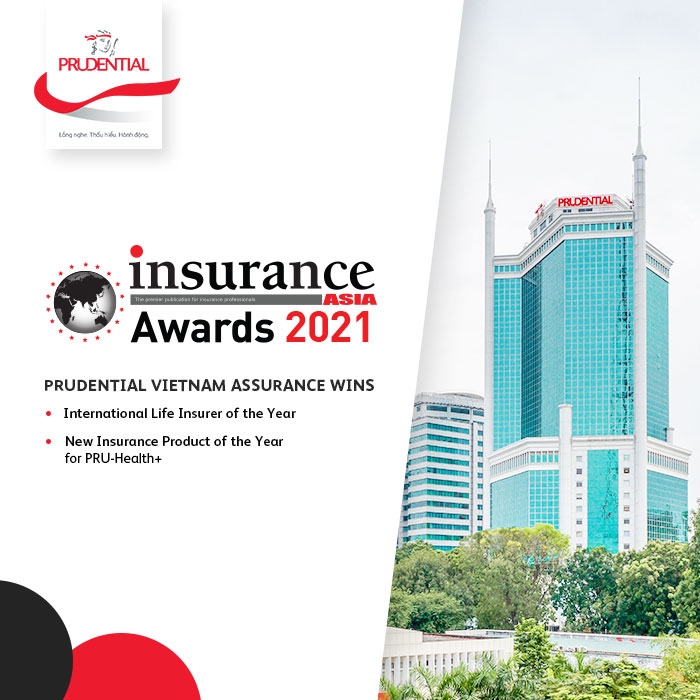 Prudential Vietnam has been awarded the International Life Insurer of the Year in Vietnam and honoured in the New Insurance Product of the Year
