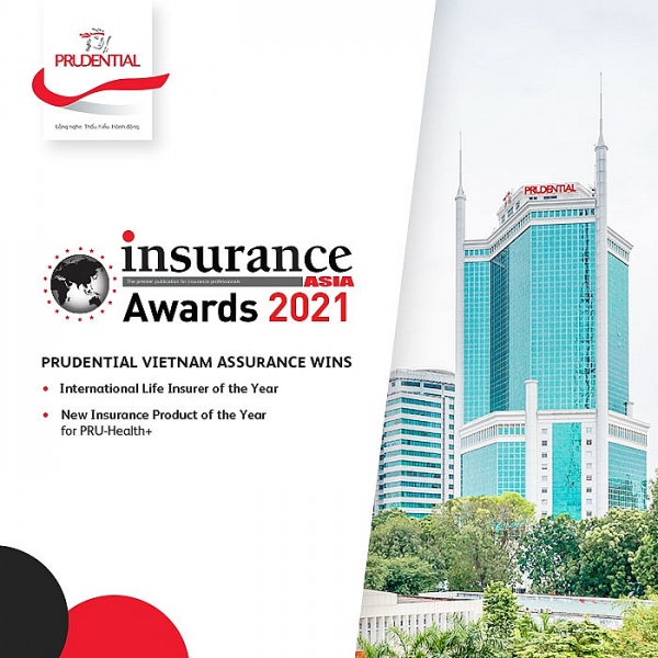 Prudential Vietnam wins double, recognized as 'International Life Insurer of the Year' at Insurance Asia Awards 2021