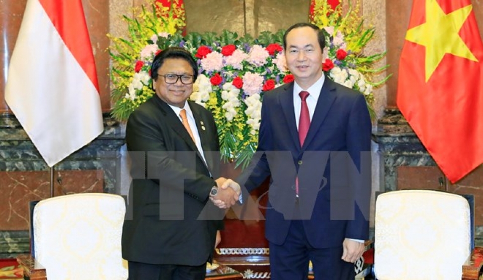 party state leaders receive indonesian upper house speaker