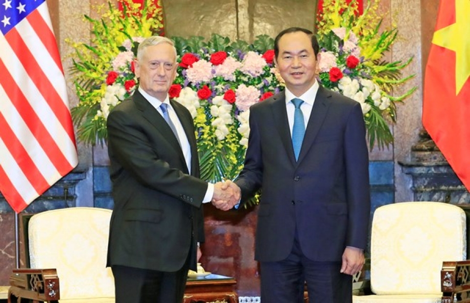president vietnam treasures comprehensive relations with us