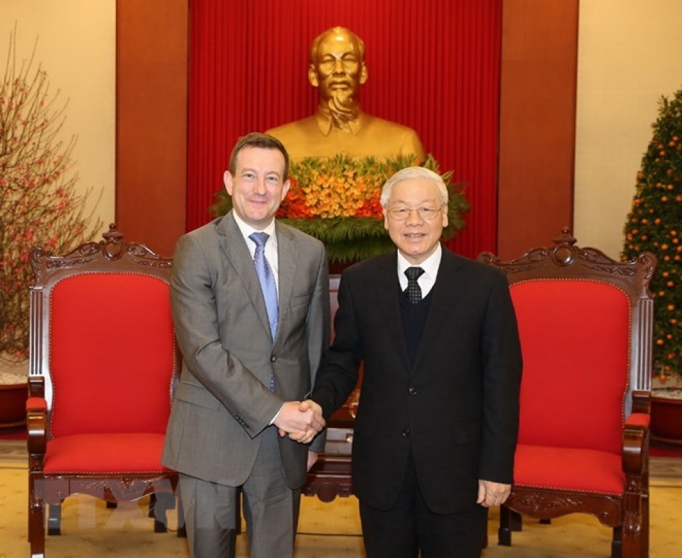 party chief receives french ambassador