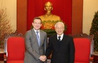 party general secretary leaves for official visit to france