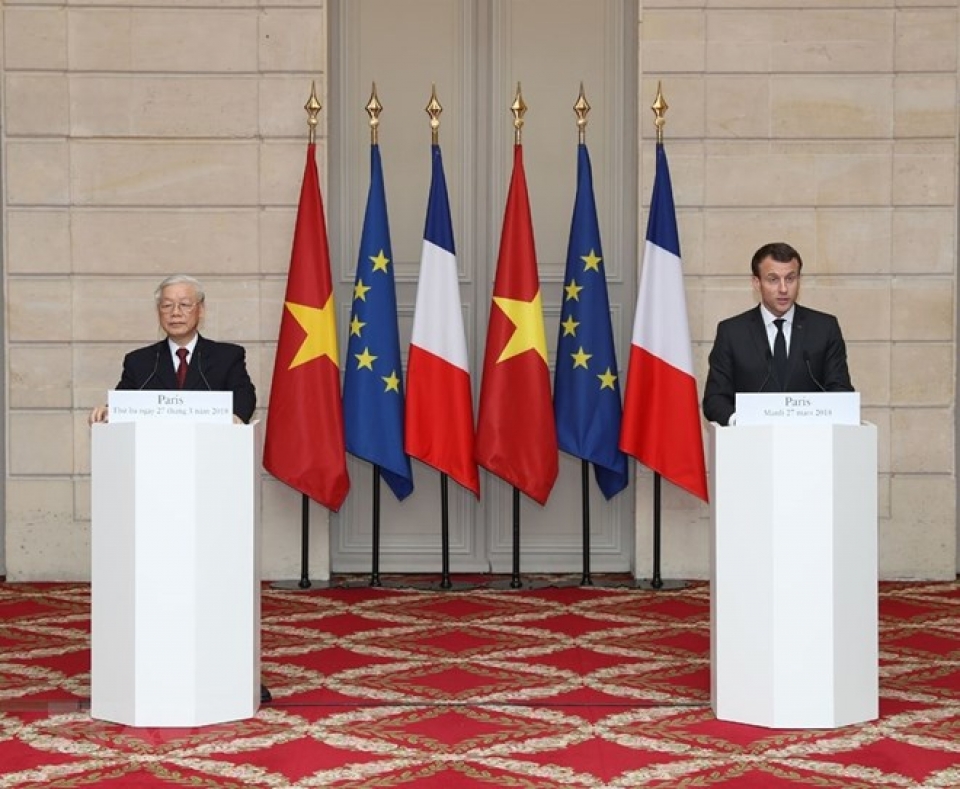 nguyen phu trongs visit to france marks a new milestone in vietnam france relations