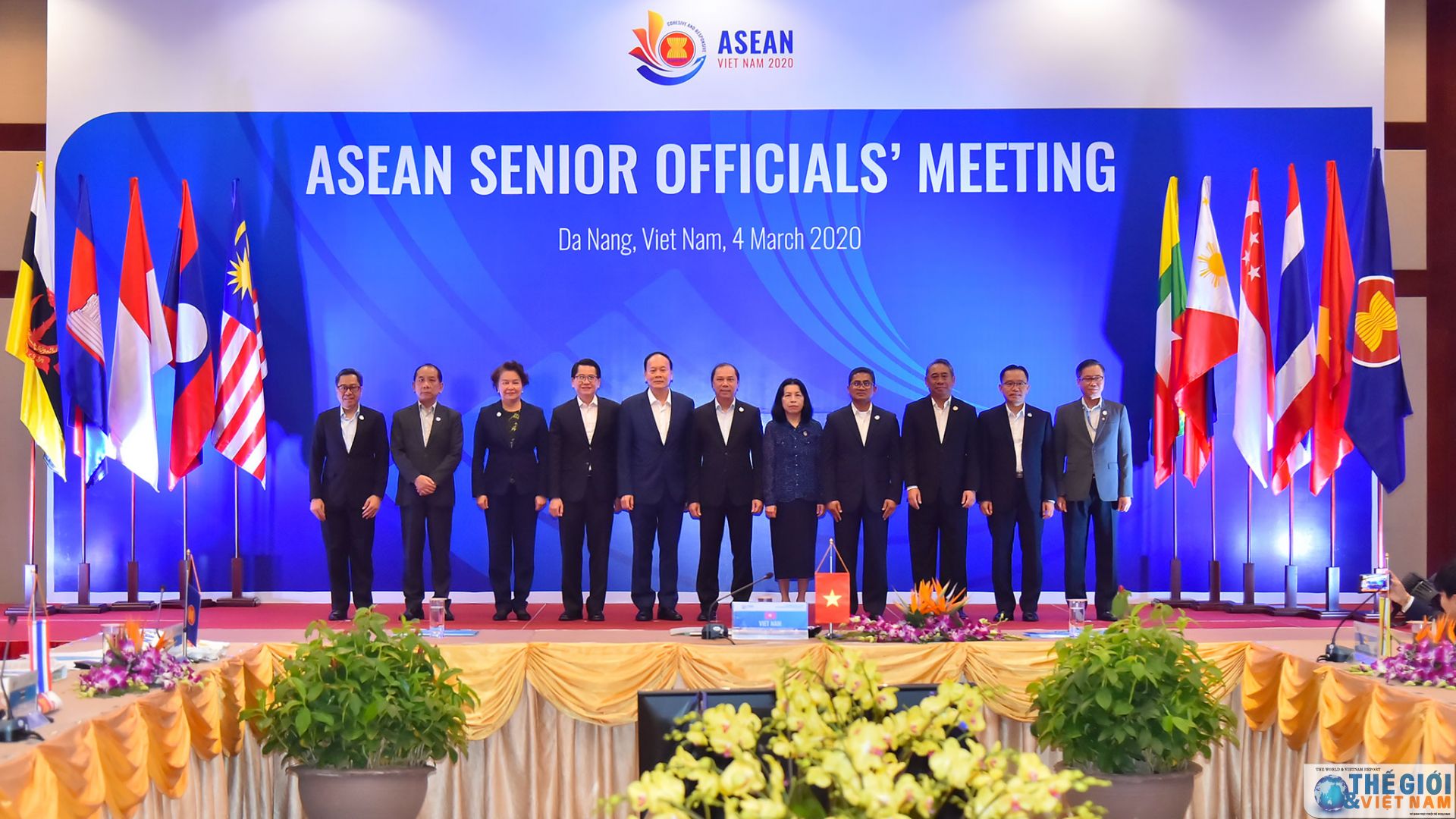 asean senior officials gather in da nang