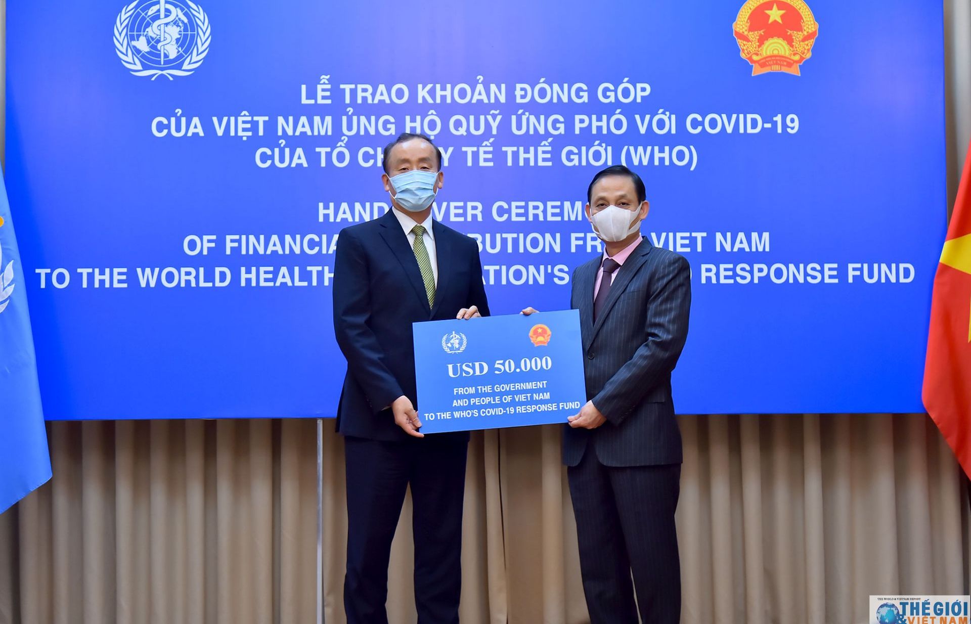 Vietnam contributes US$50,000 to WHO's COVID-19 response fund