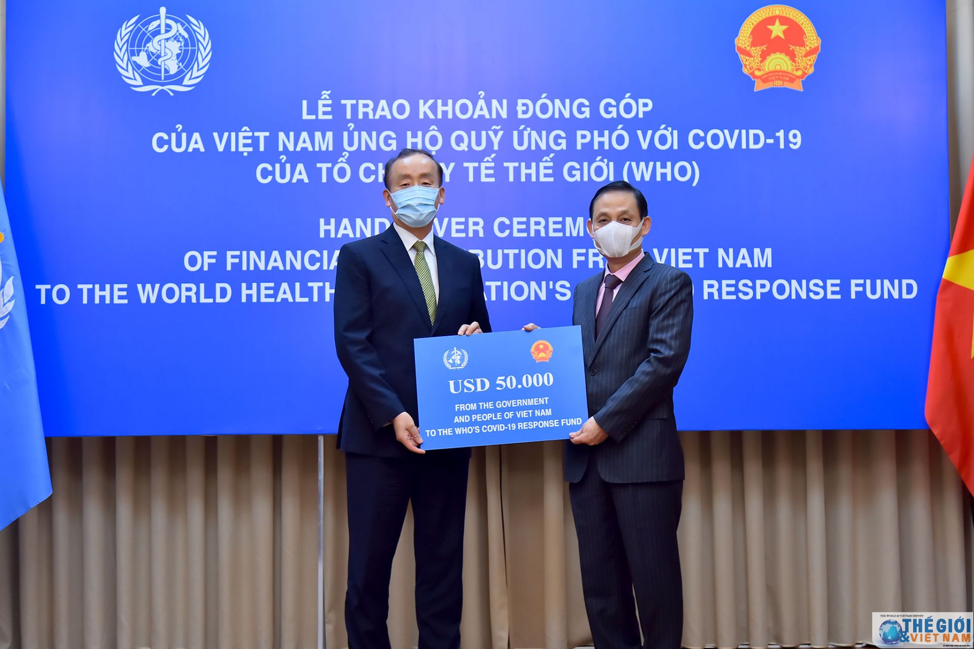 vn contributes us 50000 to whos covid 19 response fund