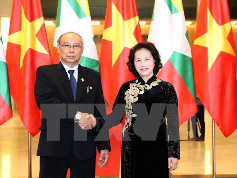 vietnamese myanmar top legislators hold talks to seek stronger ties