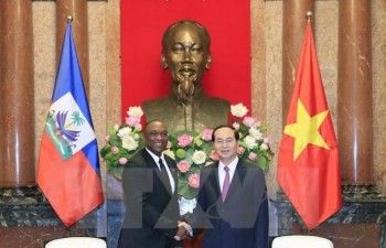 President Tran Dai Quang meets Haitian Senate President