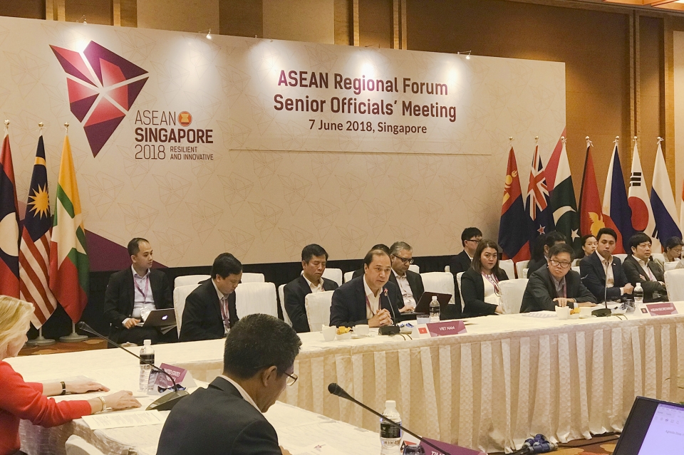 officials of asean partner countries talk regional cooperation