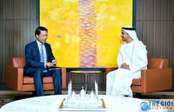 Ambassador Pham Binh Dam bids farewell to UAE's Foreign Minister