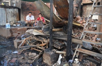 Normal life returns to Vietnamese Cambodians affected by blaze
