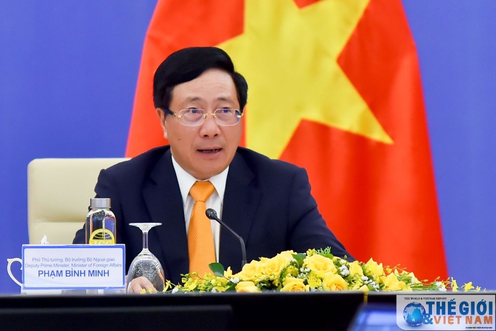 Ngày 21/7/2020, Phó Thủ tướng, Bộ trưởng Ngoại giao Phạm Bình Minh đồng chủ trì Phiên họp lần thứ 12 Ủy ban Chỉ đạo hợp tác song phương Việt Nam-Trung Quốc. (Ảnh: Tuấn Anh) ngay 2172020 pho thu tuong bo truong ngoai giao pham binh minh dong chu tri phien hop lan thu 12 uy ban chi dao hop tac song phuong viet nam trung quoc anh tuan anh